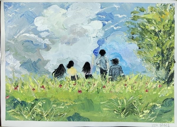 13 2514 郭柯言  水粉画：《夏日序幕》.jpg